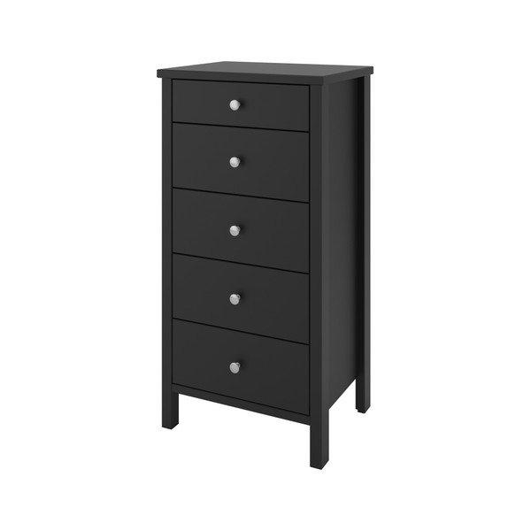 Czarnobrązowa komoda z 5 szufladami Steens Tromsö, wys. 106 cm-image-2
