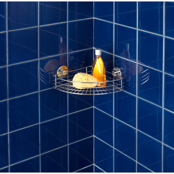 Narożna półka z przyssawką Wenko Vacuum-Loc, do 33 kg-image-1