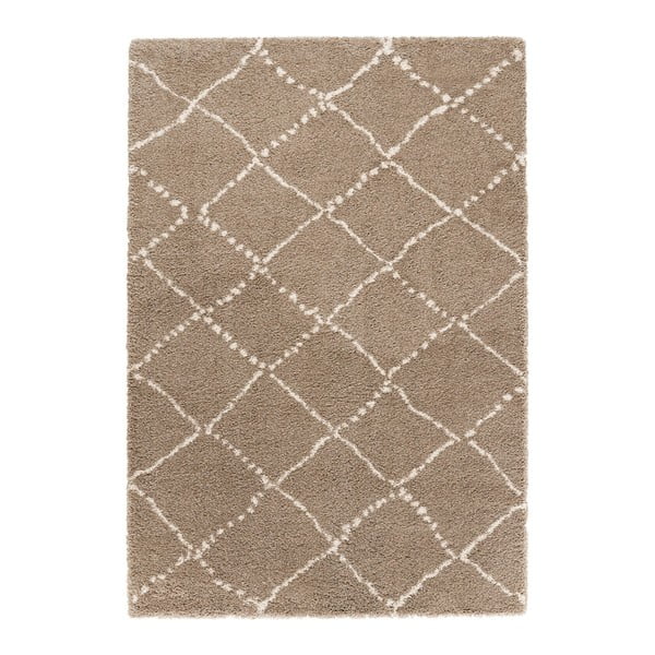 Brązowy dywan Mint Rugs Allure Ronno Brown Creme, 80x150 cm