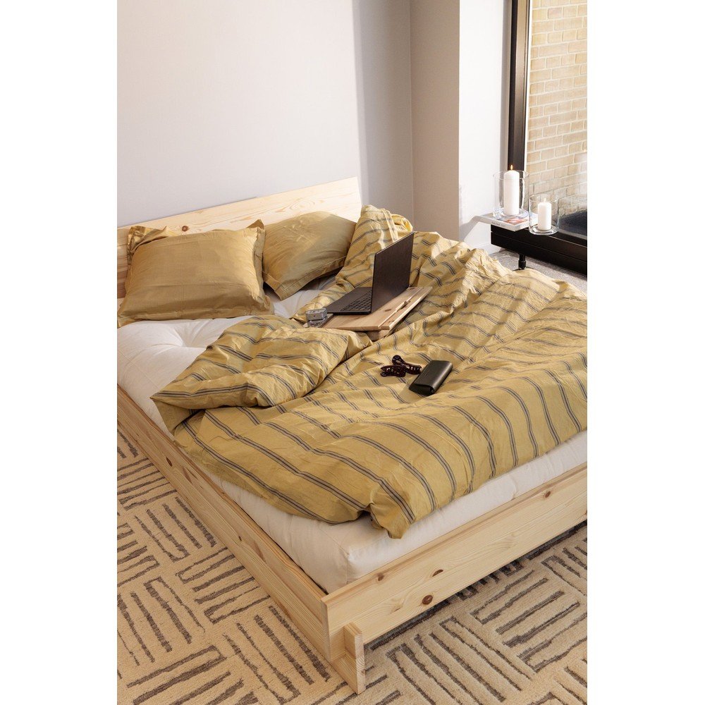 Łóżko dwuosobowe z litego drewna sosnowego ze stelażem 160x200 cm w jasnym naturalnym kolorze Latch – Karup (zdjęcie 9)