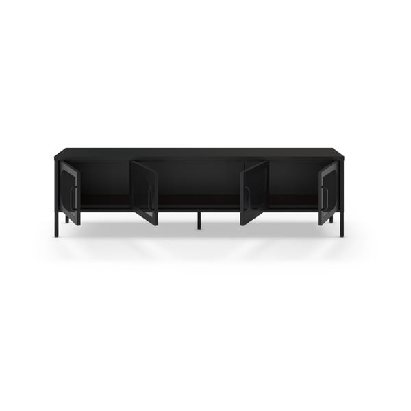 Czarna szafka pod TV 180x50 cm Tayra – Marckeric-image-1