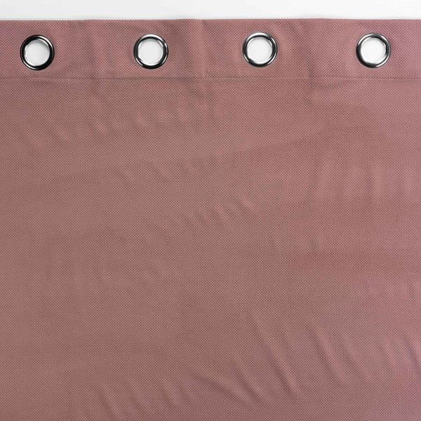 Różowa aksamitna zasłona 140x260 cm Velouriane – douceur d'intérieur-image-2