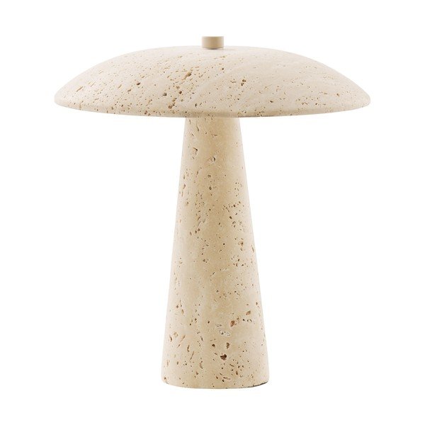 Beżowa kamienna lampa stołowa LED (wysokość 25,5 cm) Consett – House Nordic