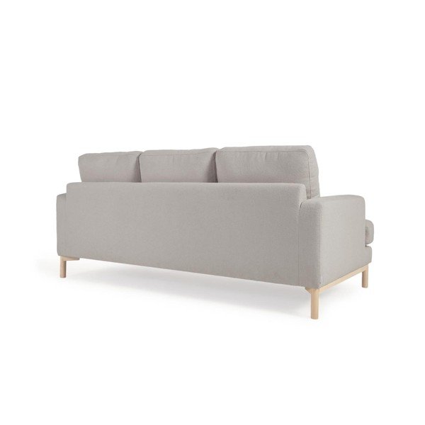 Szara sofa z materiału bouclé 203 cm Mihaela – Kave Home-image-4