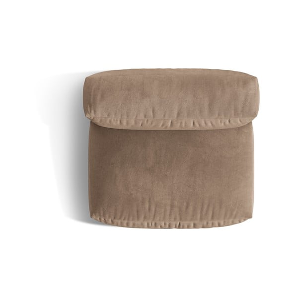 Jasnobrązowy aksamitny moduł sofy (moduł środkowy) Martina – Micadoni -image-3