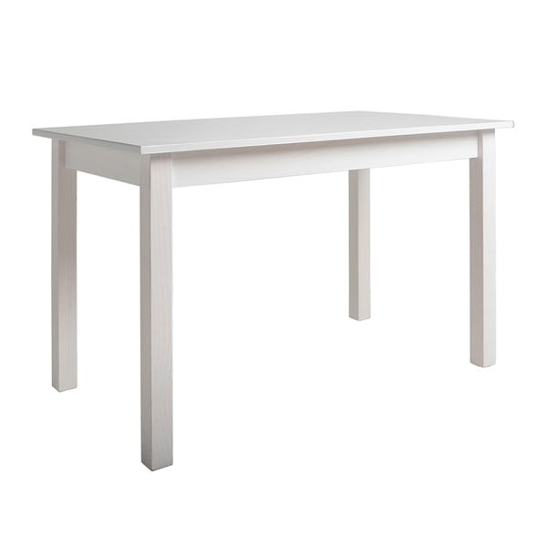 Biały stół do jadalni z litego drewna sosnowego Marckeric Berna, 150x85 cm
