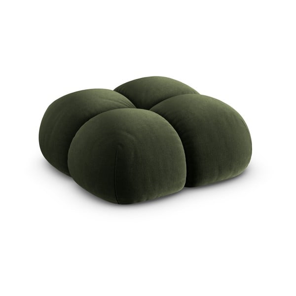 Zielony aksamitny podnóżek Loretto – Cosmopolitan Design-image-2