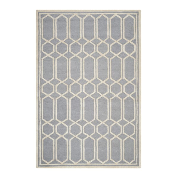 Szary dywan wełniany Safavieh Olivia, 274x182 cm