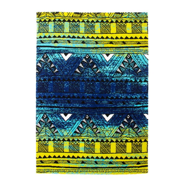 Dywan Aztec, zielony/niebieski, 120x 170 cm