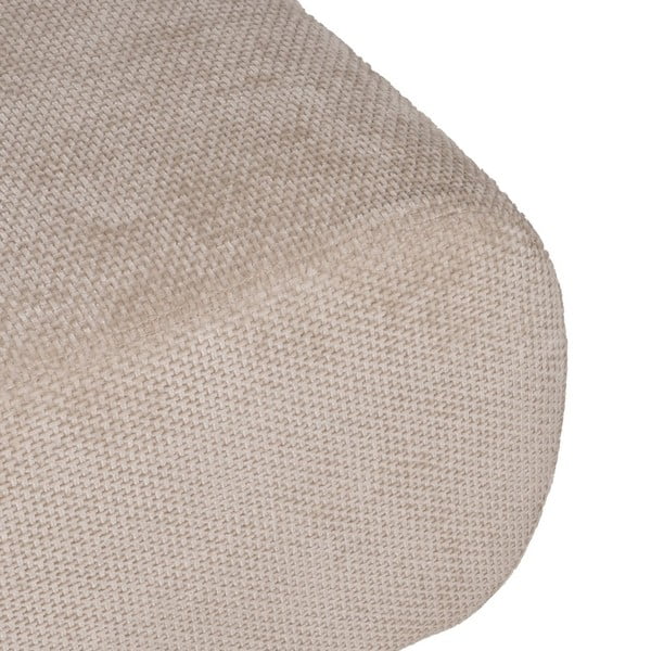 Beżowy podnóżek z tkaniny szenilowej Minimal – Ixia-image-2