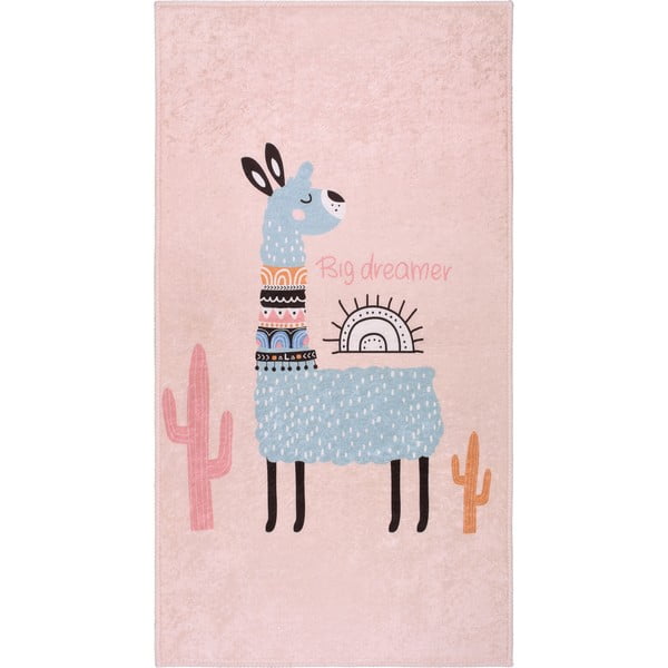 Różowy dywan dziecięcy odpowiedni do prania 160x230 cm Big Dreamer Camel – Vitaus