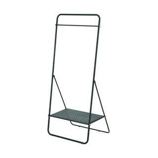 Czarny metalowy wieszak z półką iDesign Arlo