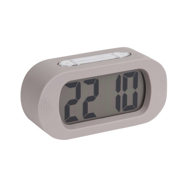 Szary budzik z gumową obudową Karlsson Gummy-image-1