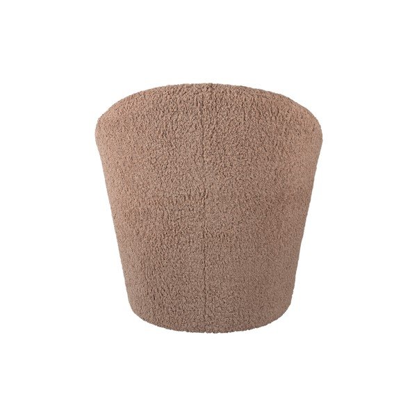 Brązowy fotel z przędzy pętelkowej Bouclé Cuddly  – Leitmotiv-image-4
