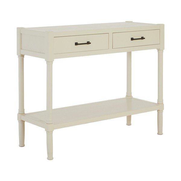 Biała konsola z litego drewna sosnowego 35x91 cm Heritage – Premier Housewares