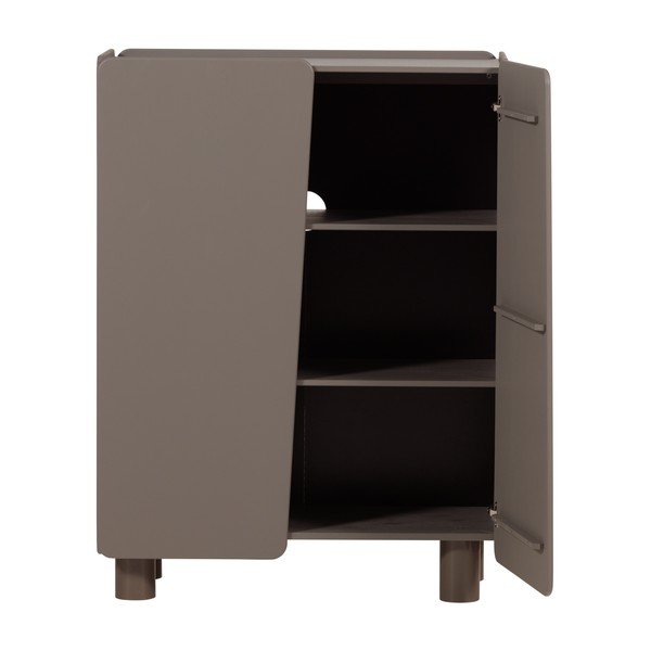 Brązowa szafka z litego drewna sosnowego 100x135x45 cm Root – WOOOD-image-3