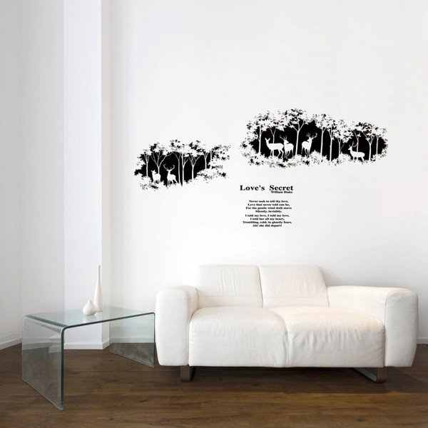 Czarna naklejka Ambiance Love's Secret-image-1