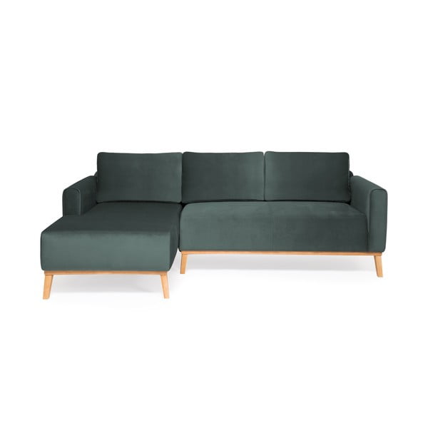 Szaroniebieska sofa Vivonita Milton Trend, lewy róg