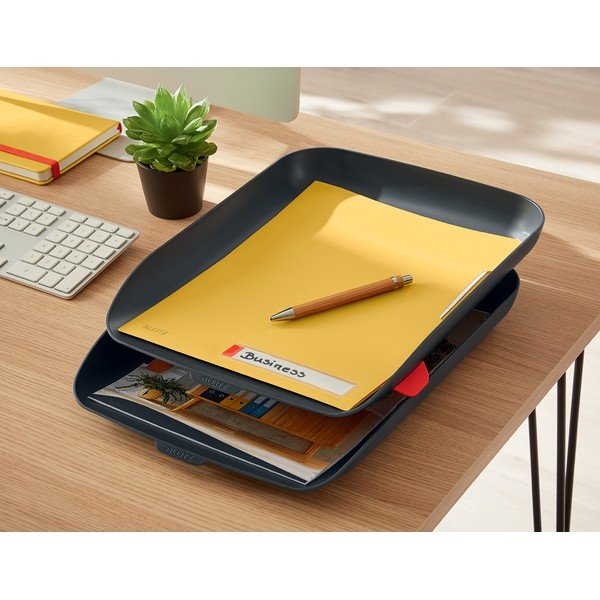 Żółty folder z kieszonką na etykietę Leitz Cosy, A4-image-3