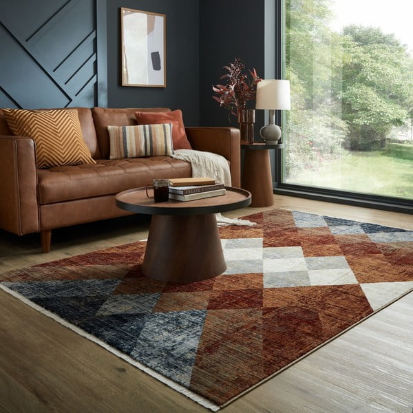 Bordowy dywan 120x169 cm Bradley – Flair Rugs-image-1