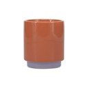 Pomarańczowa/fioletowa kamionkowa filiżanka 270 ml Duo – ONA