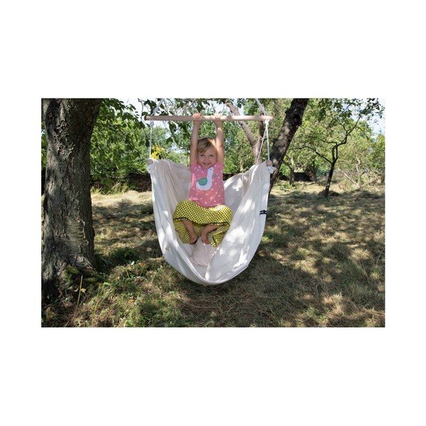 Kremowy hamak huśtawka zawieszany na sufit Hojdavak Maxi-image-3