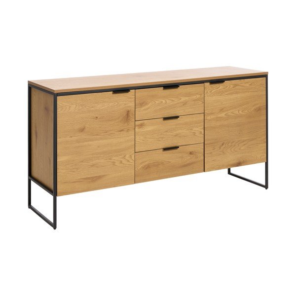 Komoda w dekorze dębu w naturalnym kolorze 155x81x45 cm Cesura – Unique Furniture-image-2