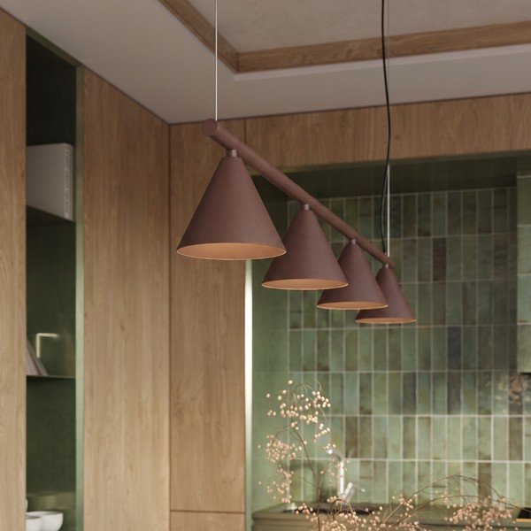 Brązowa stalowa lampa wisząca Zylo – Sollux-image-3