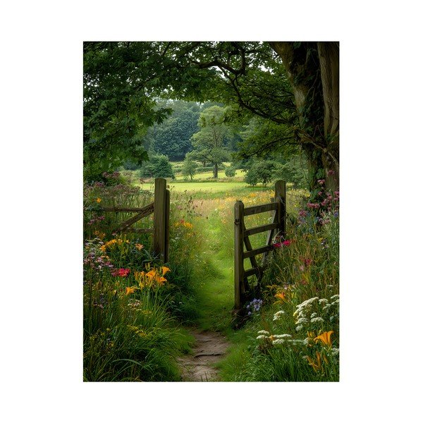 Obraz 60x80 cm Garden Gate – Styler