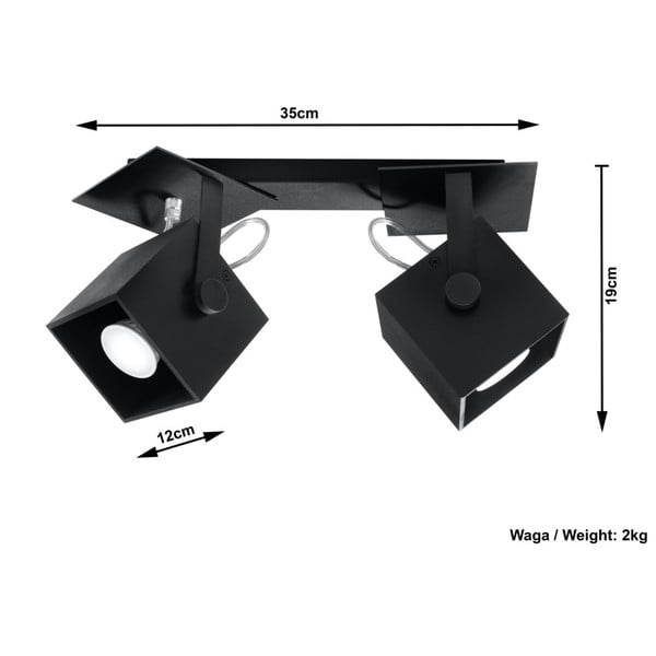 Czarna lampa sufitowa Sollux Noe Dos-image-3
