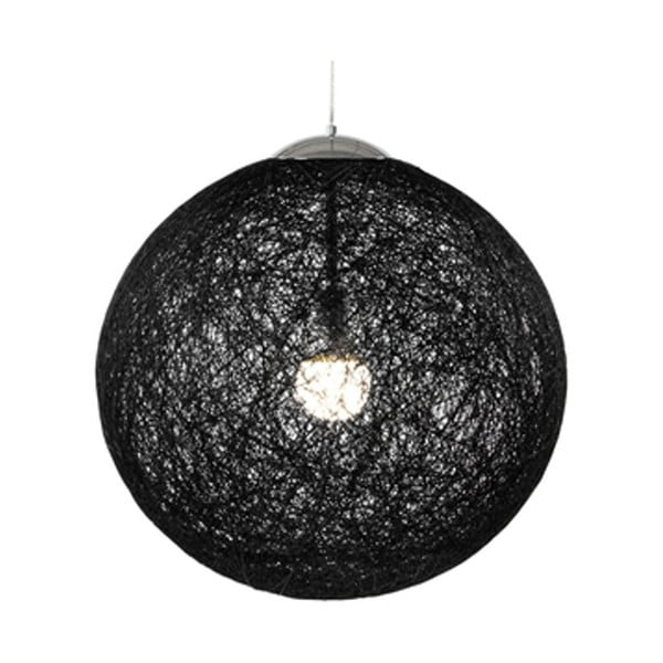 Czarna lampa wisząca PLM Barcelona Loom, 40 cm