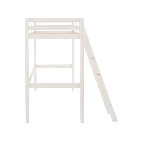 Białe wyższe łóżko z drewna sosnowego Støraa Alpi2-image-4