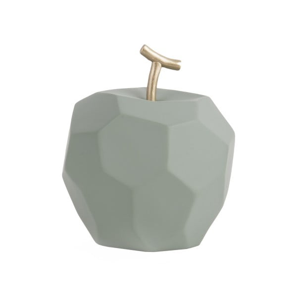 Matowa miętowa betonowa figurka PT LIVING Origami Apple