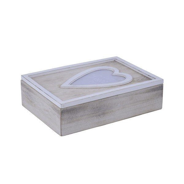 Skrzyneczka/pojemnik z motywem serca Ego Dekor Heart, 18,5x25 cm-image-1