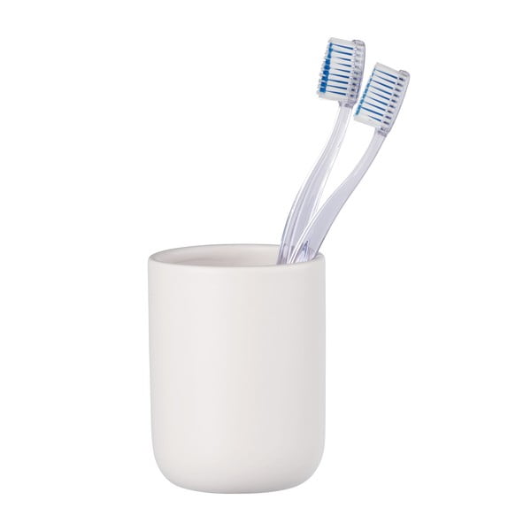 Biały ceramiczny kubek na szczoteczki do zębów Olinda – Allstar-image-1