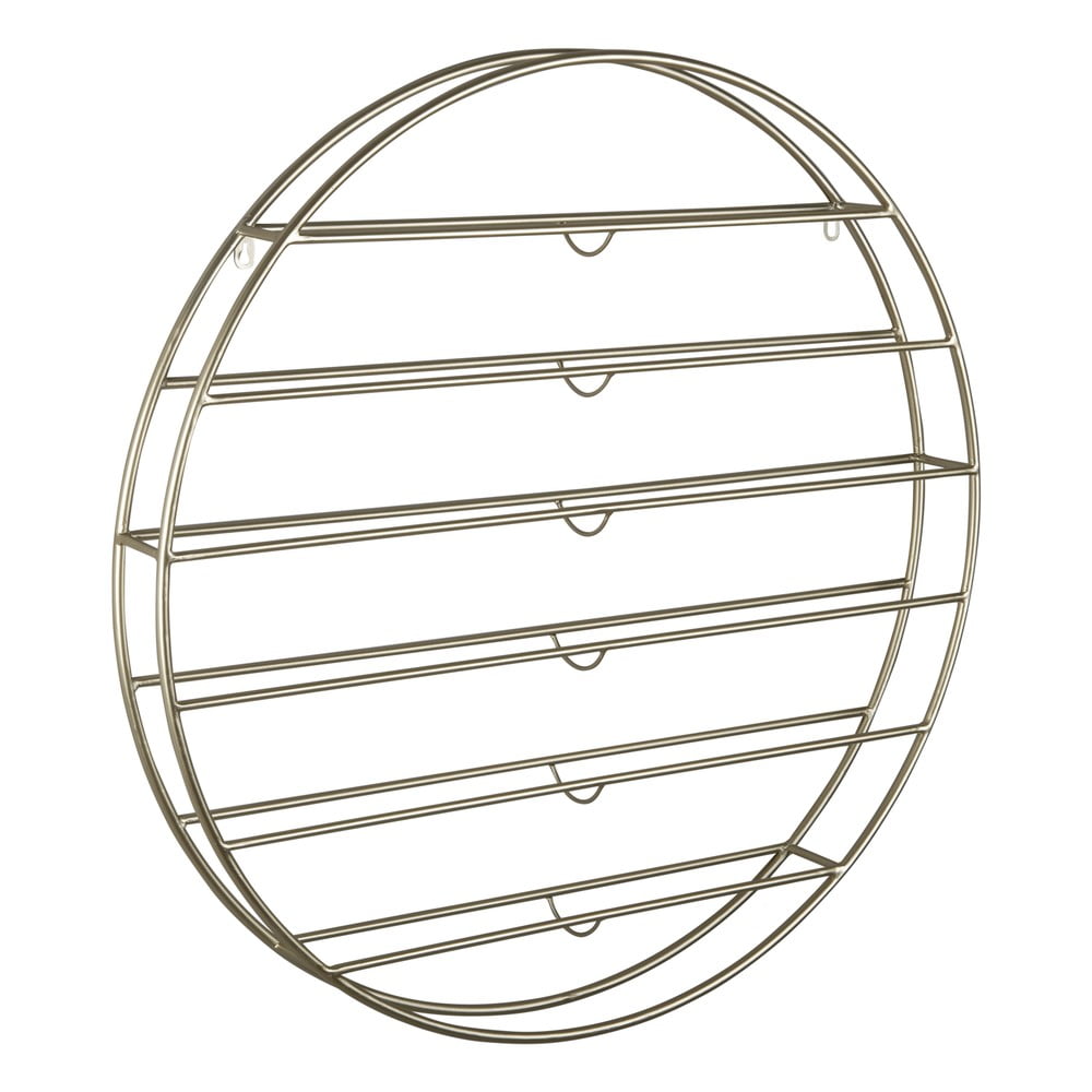 Wiszący metalowy regał na wino w kolorze złota liczba butelek 12 80x80x9 cm Redondo – PT LIVING (zdjęcie 3)