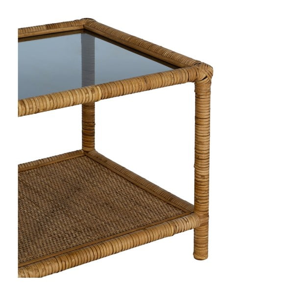 Stolik ze szklanym blatem 40x90 cm – Ixia-image-4