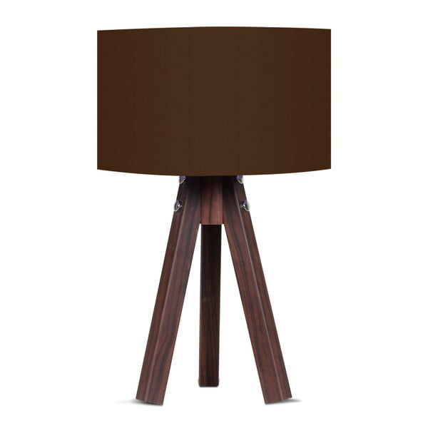 Lampa stołowa z brązowym abażurem Kate Louise Kahve