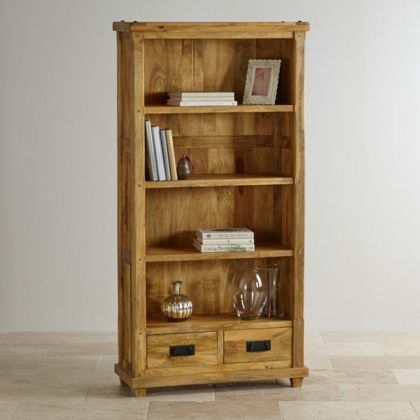 Regał z drewna mangowca z 2 szufladami Massive Home Patna-image-2