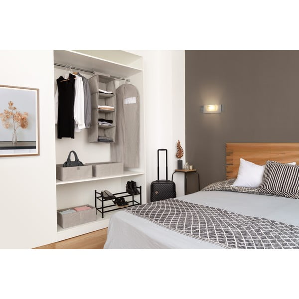 Czarny metalowy teleskopowy regał na buty – Compactor-image-2