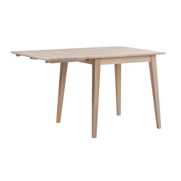 Lakierowany matowy stół z drewna dębowego z opuszczanym blatem Rowico Mimi, 80 x 80 cm-image-3