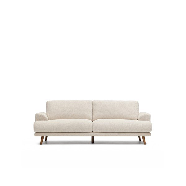 Beżowa sofa z tkaniny szenilowej 228 cm Karin – Kave Home-image-4