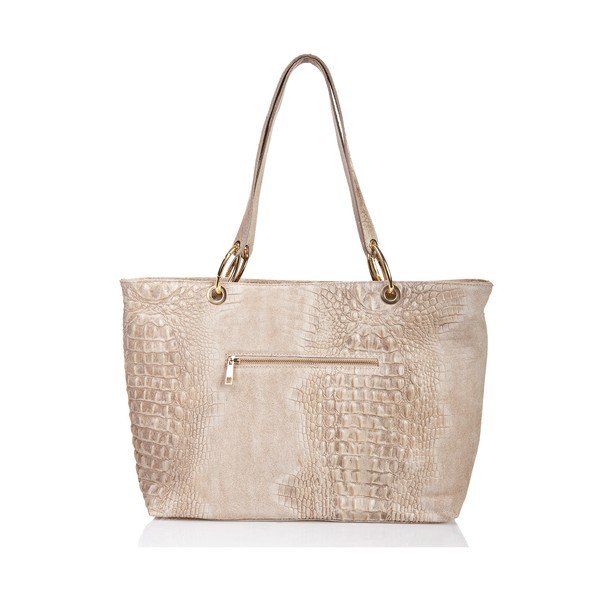 Brązowoszara torebka skórzana Massimo Castelli Ravenna-image-1