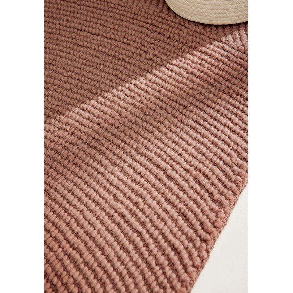 Wełniany chodnik tkany ręcznie w kolorze terakoty 80x300 cm Calmio – Hanse Home-image-4