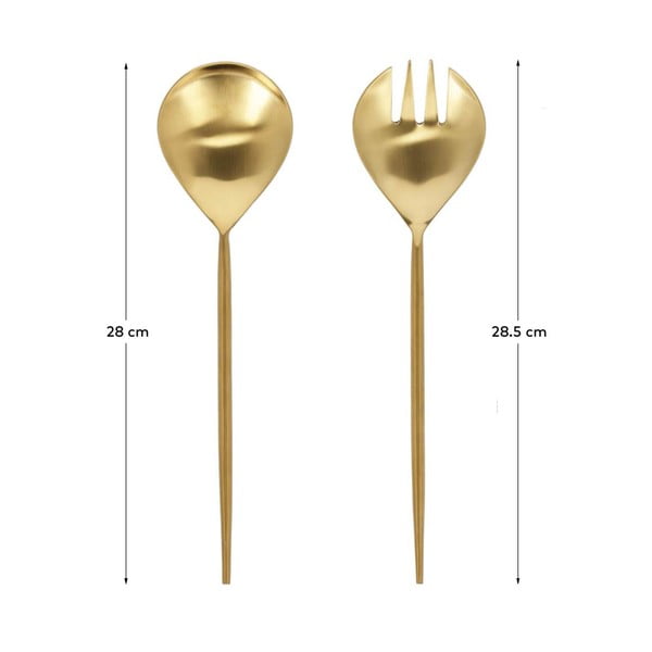 Sztućce do sałatek ze stali nierdzewnej 2 szt. Lite – Kave Home-image-3