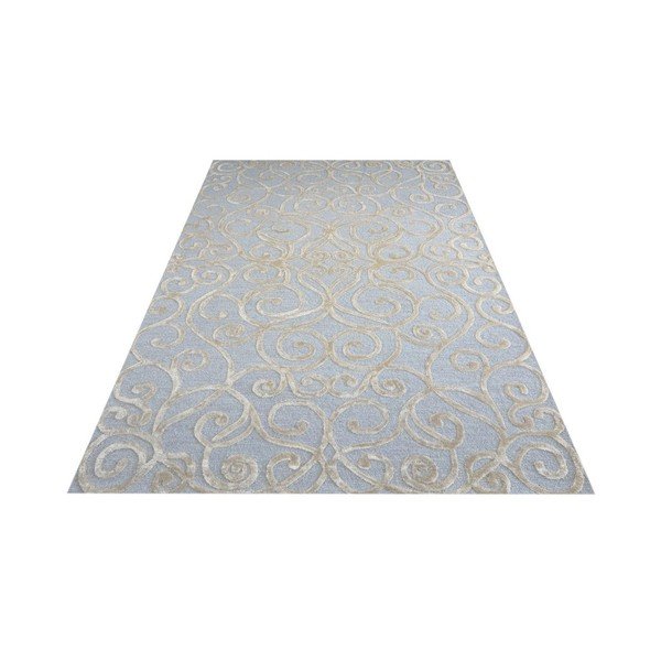 Srebrny dywan tuftowany ręcznie Monte Carlo, 244x153cm-image-2