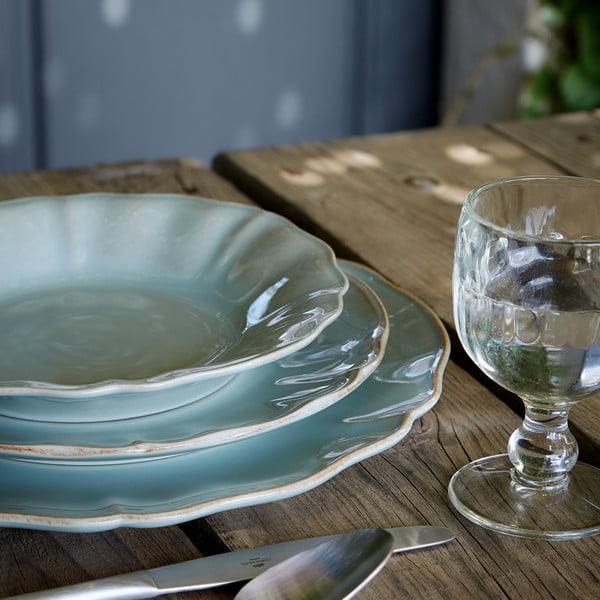 Turkusowy kamionkowy talerz Costa Nova Alentejo, ⌀ 27 cm-image-1