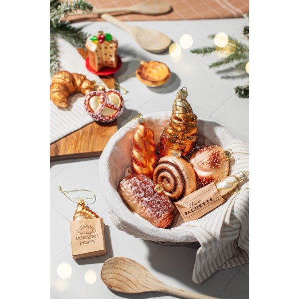 Szklana ozdoba świąteczna 3,5 cm Plait Bread – Sass & Belle-image-2