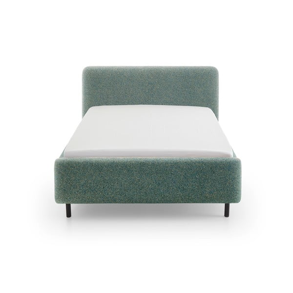 Ciemnozielone tapicerowane łóżko dwuosobowe bez stelaża 180x200 cm Primo – Meise Möbel-image-3