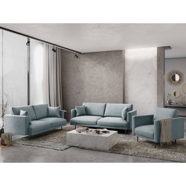 Jasnoniebieska sofa Milo Casa Piero, 220 cm-image-1